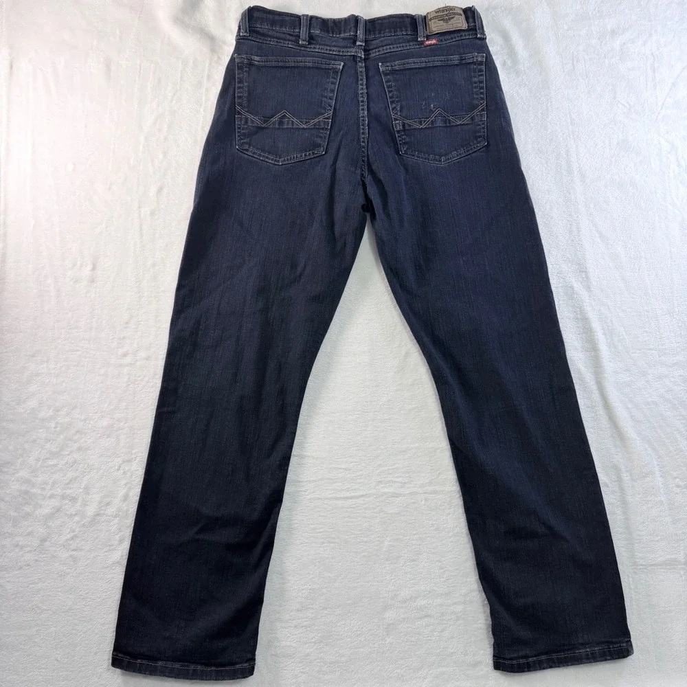 Wrangler Jeans Straight Fit Dark Wash‎ Blue Denim 5-Pocket 34X30
